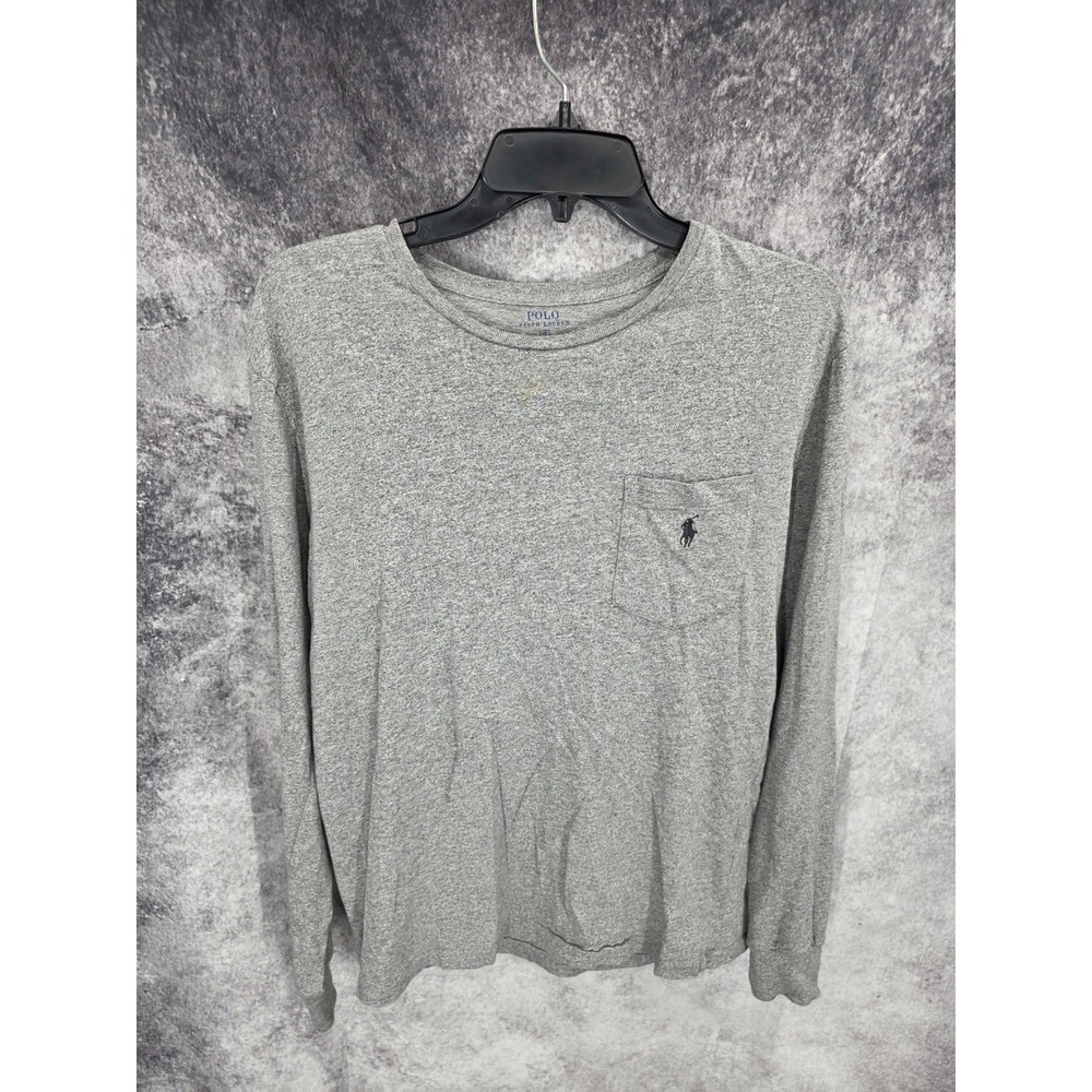 Polo Ralph Lauren T Shirt Mens Small Pony Logo Long Sleeve Heritage Minimalist